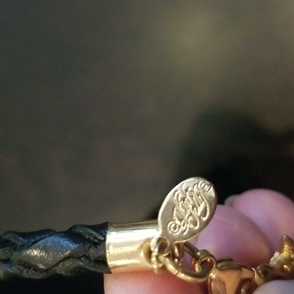 Braided leather chocker, new - Picture 10 of 11